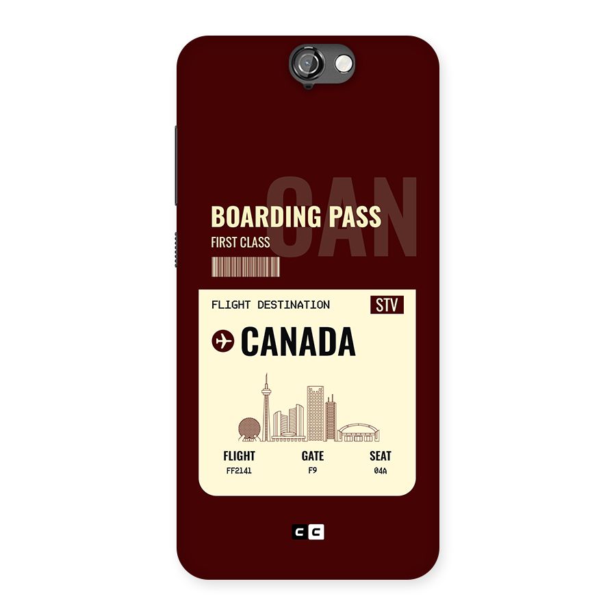 Canada Boarding Pass Back Case for One A9