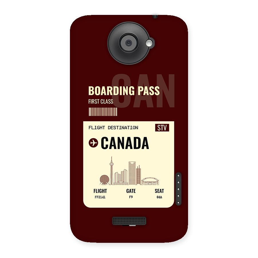 Canada Boarding Pass Back Case for One X