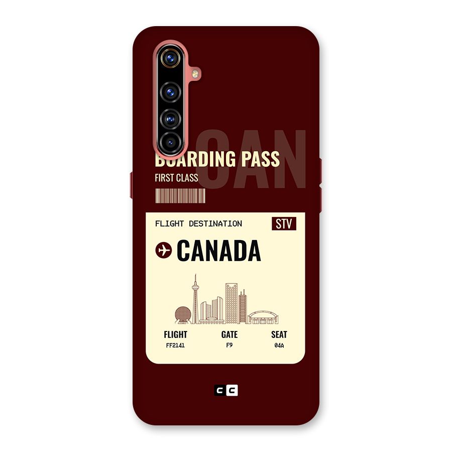 Canada Boarding Pass Back Case for Realme X50 Pro