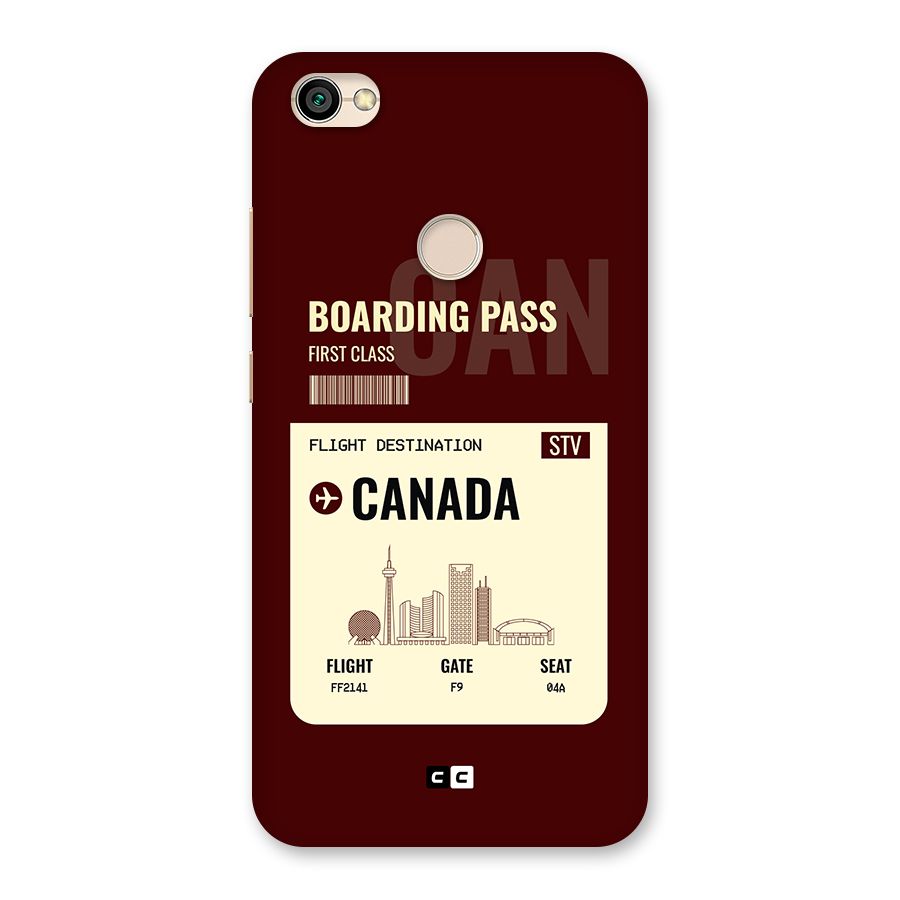 Canada Boarding Pass Back Case for Redmi Y1 2017