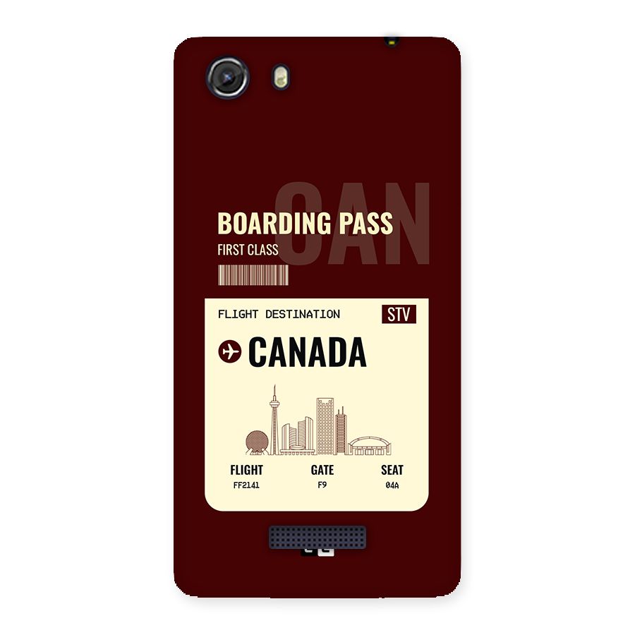 Canada Boarding Pass Back Case for Unite 3