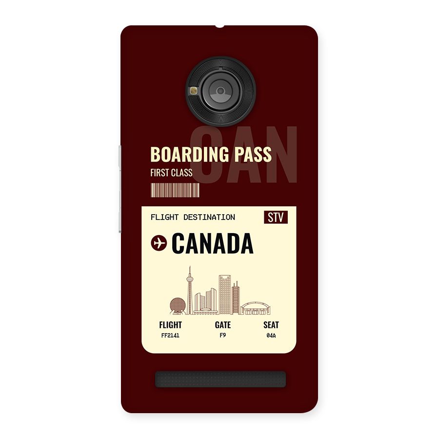 Canada Boarding Pass Back Case for Yunique