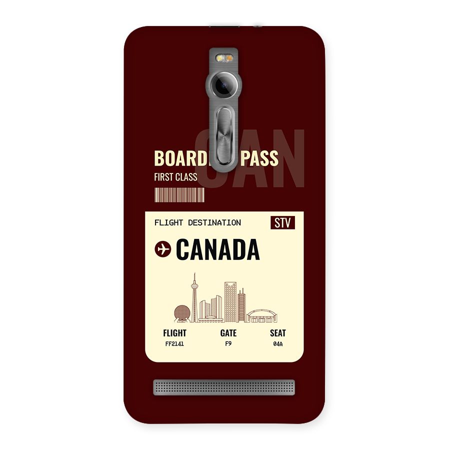 Canada Boarding Pass Back Case for Zenfone 2