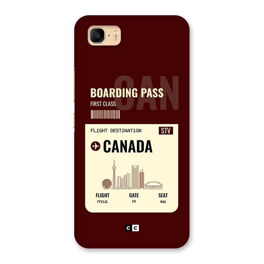 Canada Boarding Pass Back Case for Zenfone 3s Max