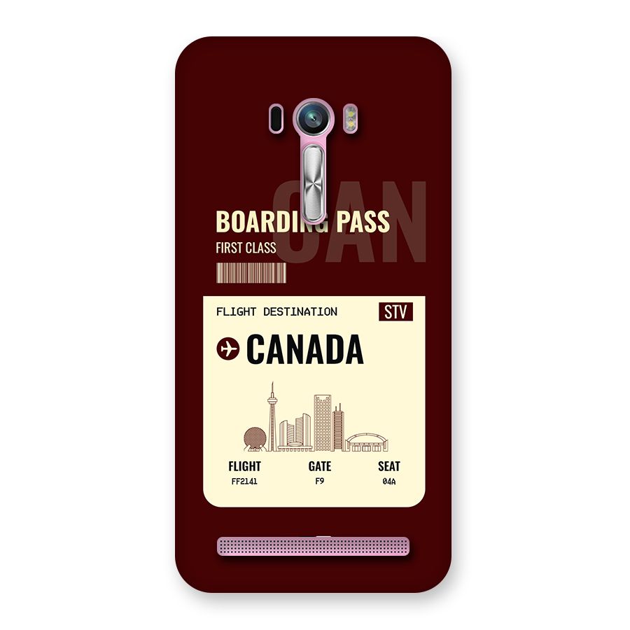 Canada Boarding Pass Back Case for Zenfone Selfie