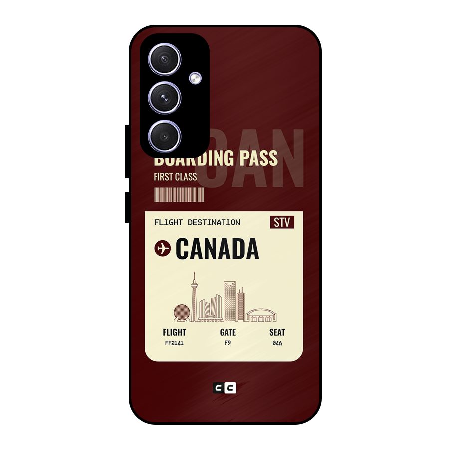 Canada Boarding Pass Metal Back Case for Galaxy A54