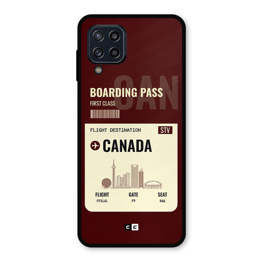 Canada Boarding Pass Metal Back Case for Galaxy M32