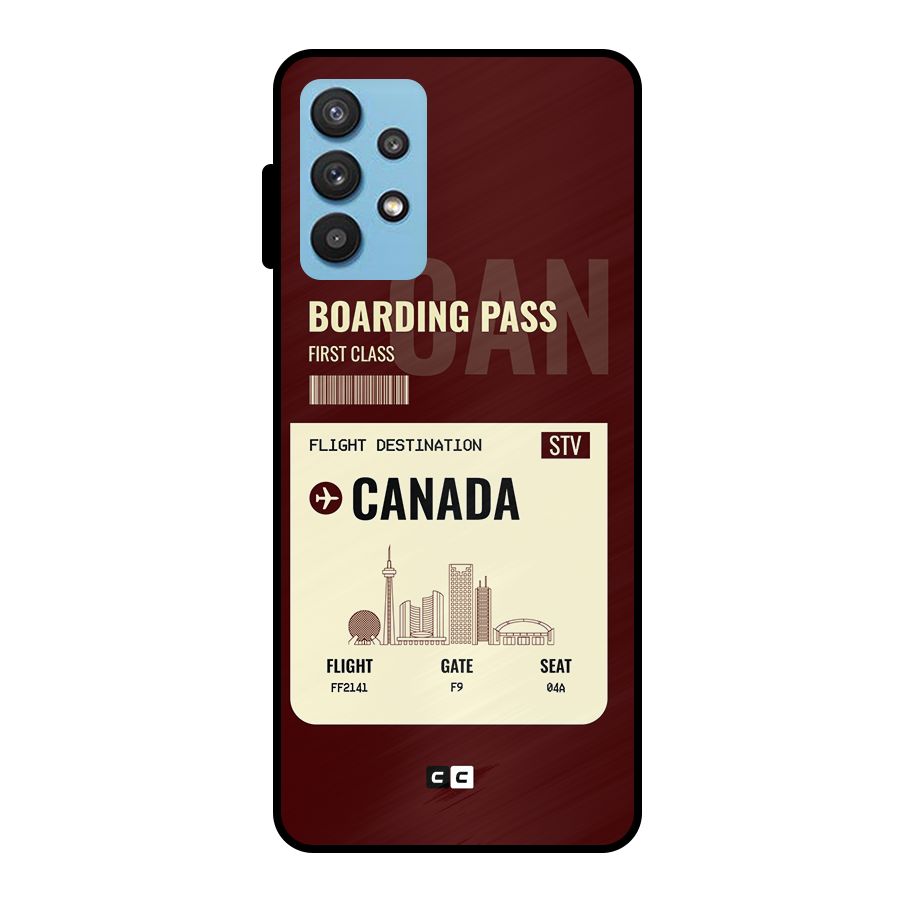 Canada Boarding Pass Metal Back Case for Galaxy M32 5G