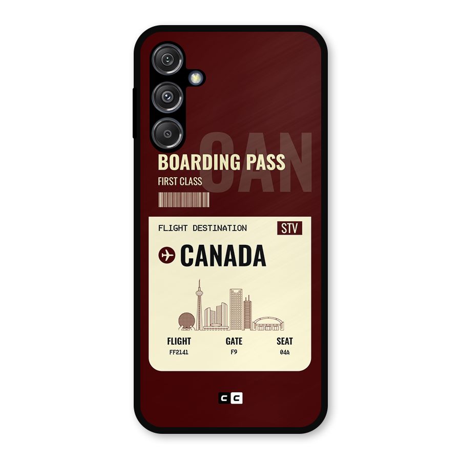 Canada Boarding Pass Metal Back Case for Galaxy M34 5G