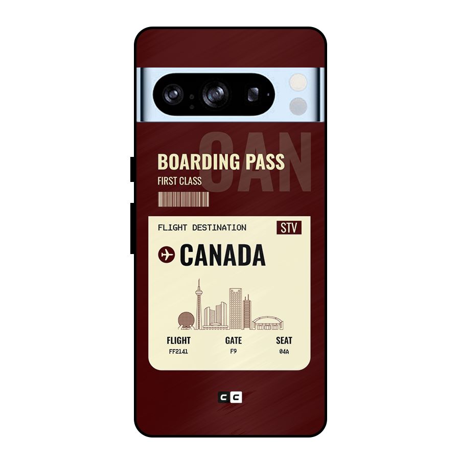Canada Boarding Pass Metal Back Case for Google Pixel 8 Pro