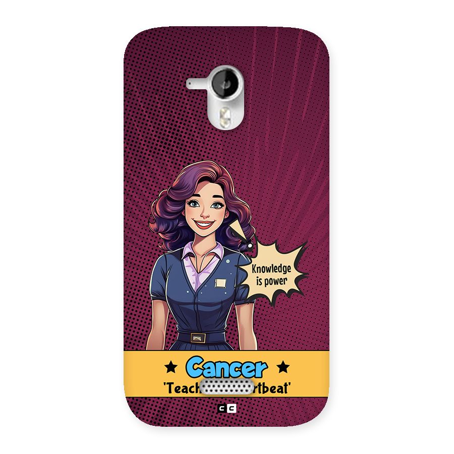 Cancer Heartbeat Back Case for Canvas HD A116