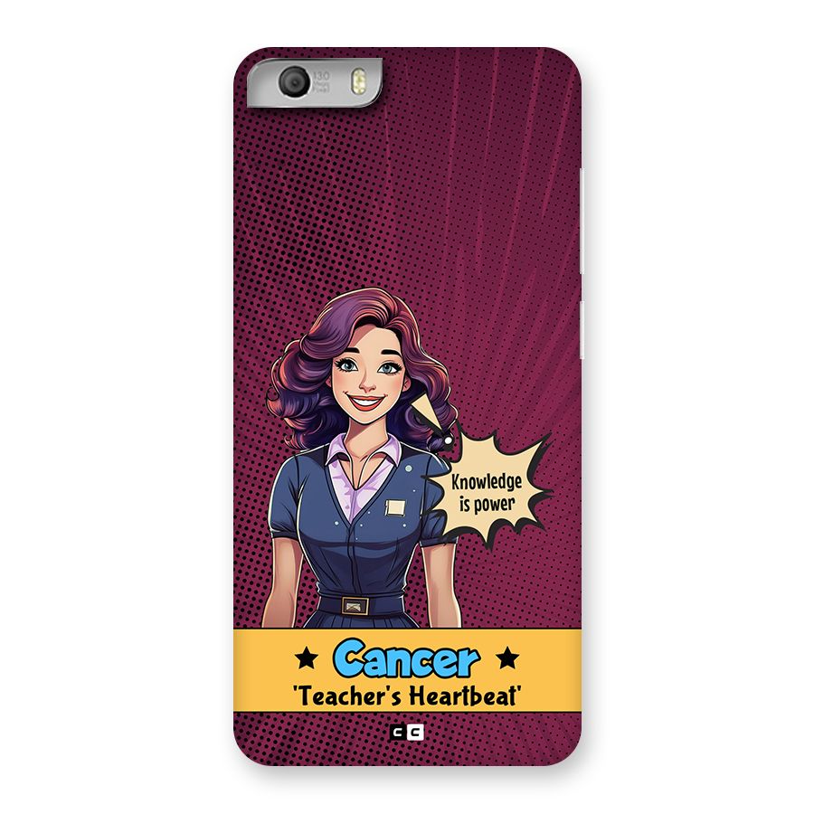 Cancer Heartbeat Back Case for Canvas Knight 2