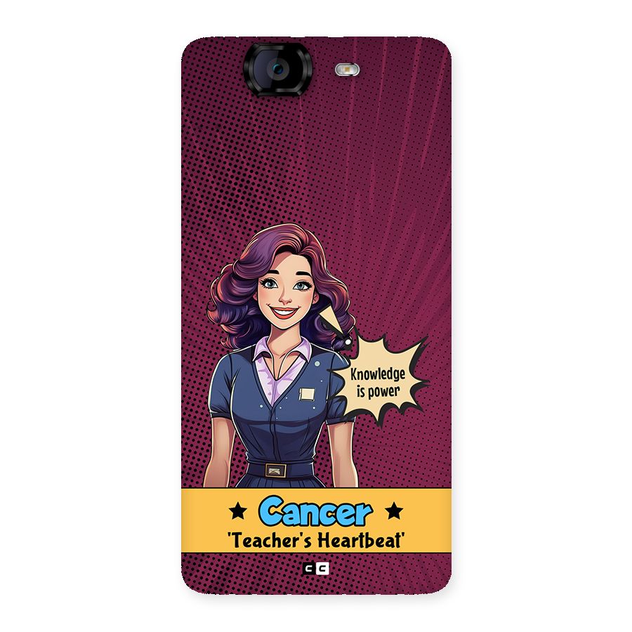 Cancer Heartbeat Back Case for Canvas Knight A350