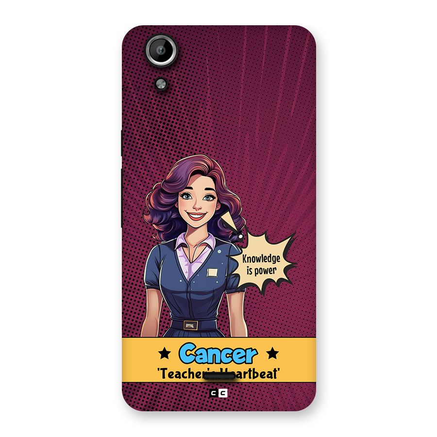 Cancer Heartbeat Back Case for Canvas Selfie Lens Q345