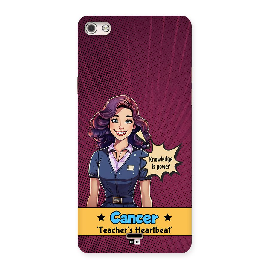 Cancer Heartbeat Back Case for Canvas Silver 5