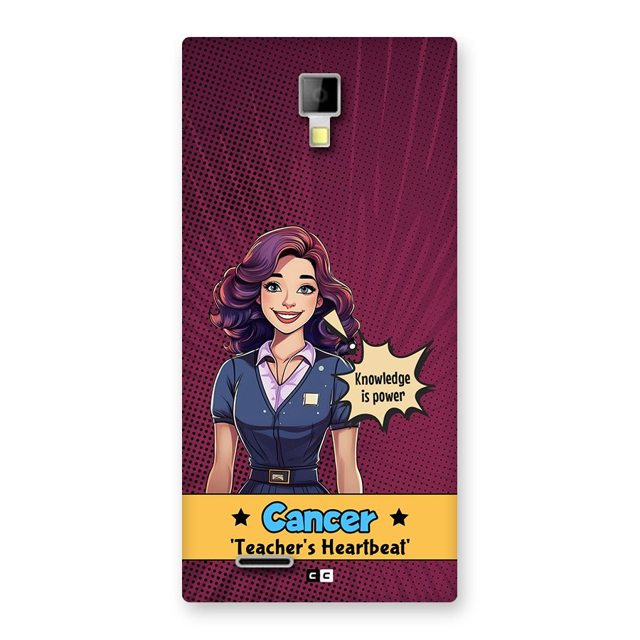 Cancer Heartbeat Back Case for Canvas Xpress A99