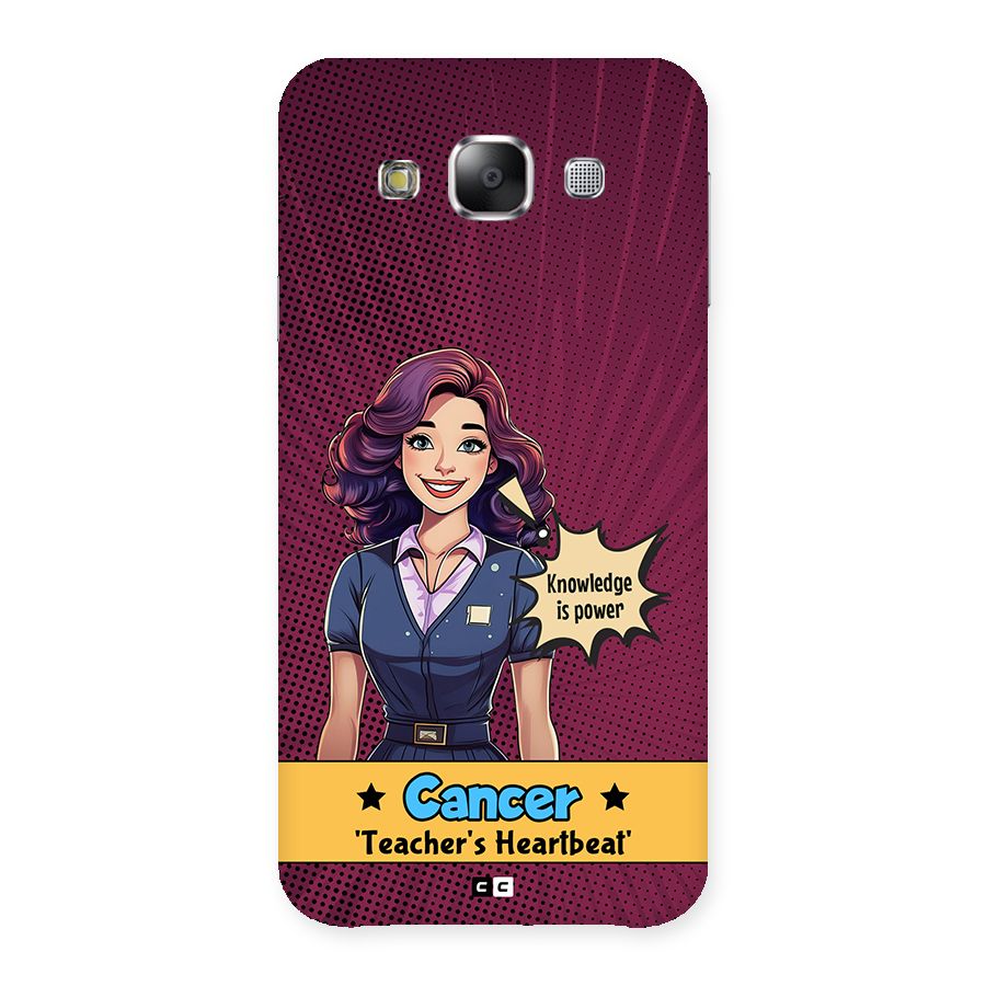 Cancer Heartbeat Back Case for Galaxy E5