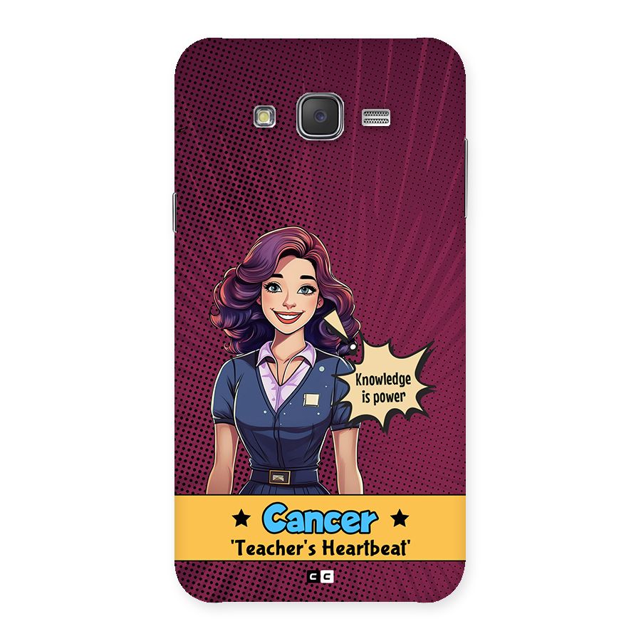 Cancer Heartbeat Back Case for Galaxy J7