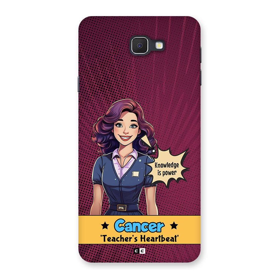 Cancer Heartbeat Back Case for Galaxy J7 Prime