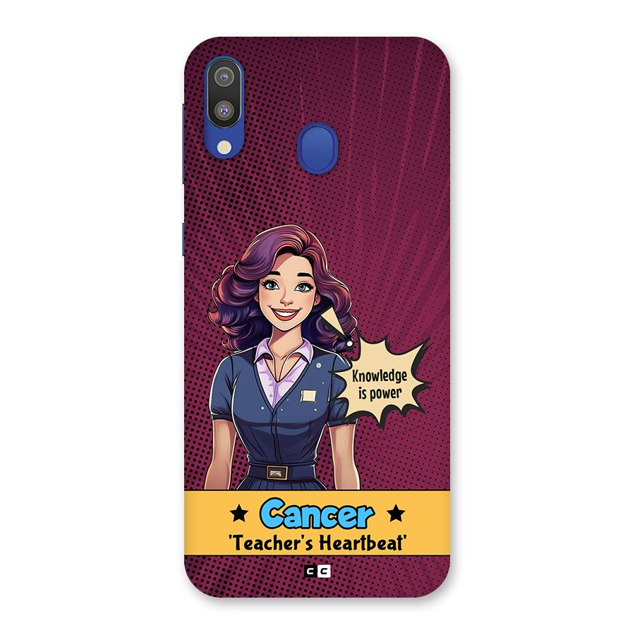 Cancer Heartbeat Back Case for Galaxy M20