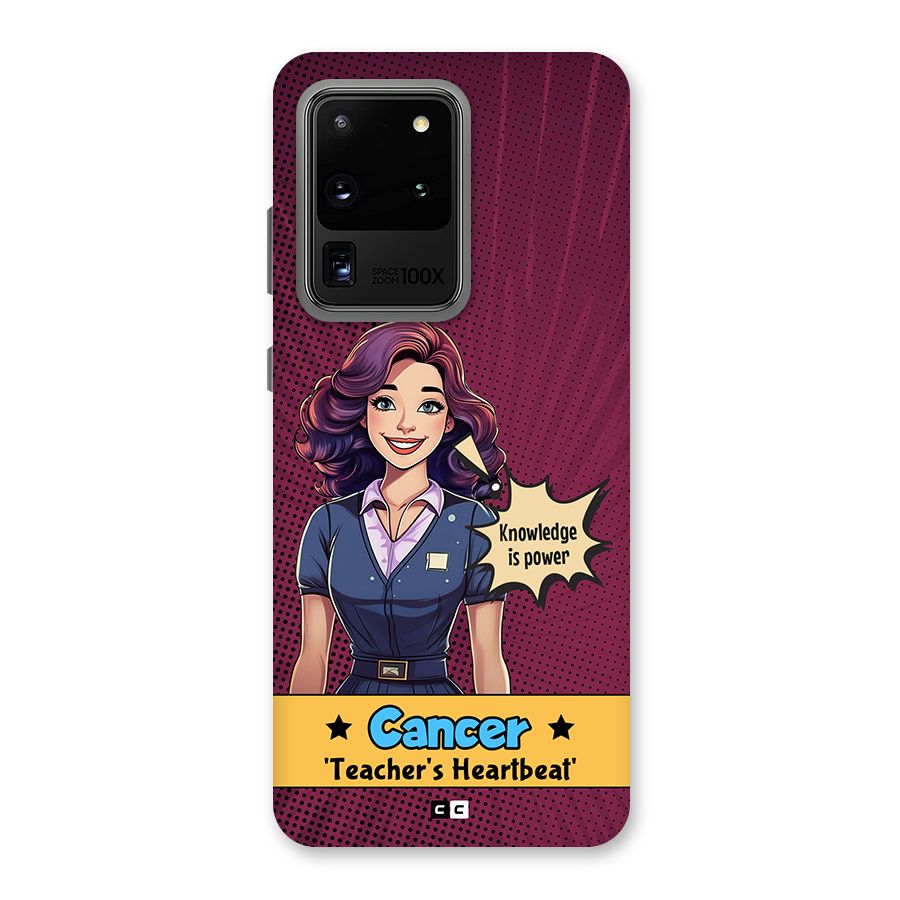 Cancer Heartbeat Back Case for Galaxy S20 Ultra