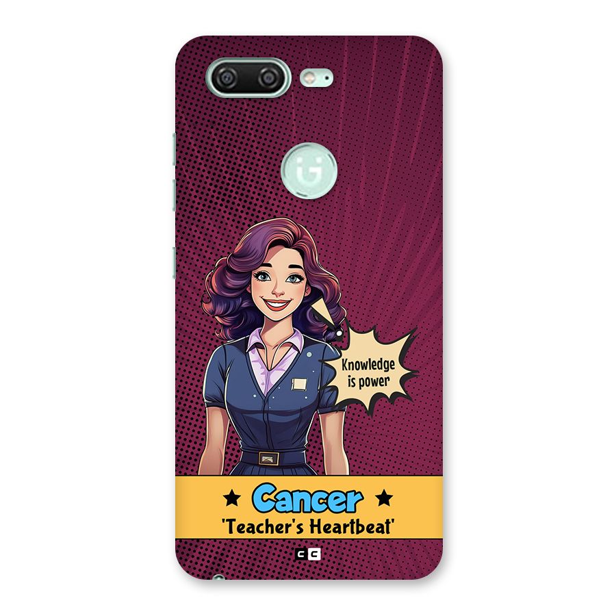 Cancer Heartbeat Back Case for Gionee S10
