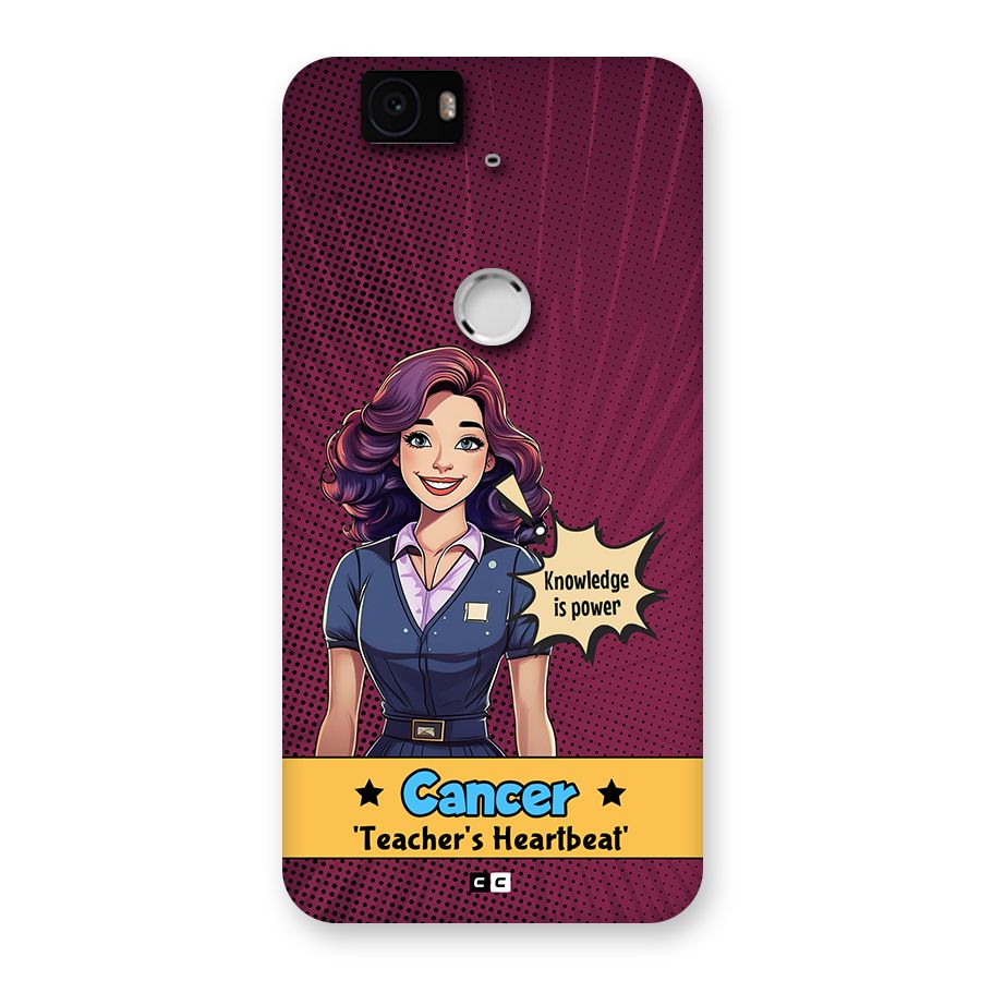 Cancer Heartbeat Back Case for Google Nexus 6P