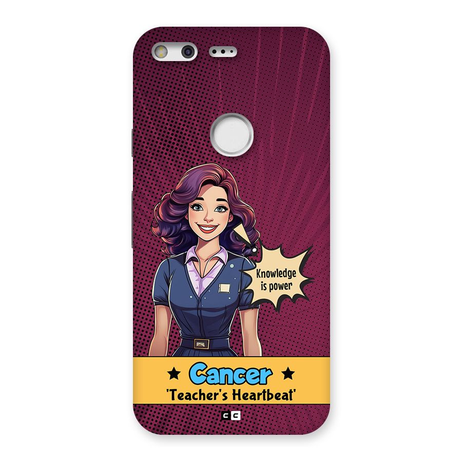 Cancer Heartbeat Back Case for Google Pixel