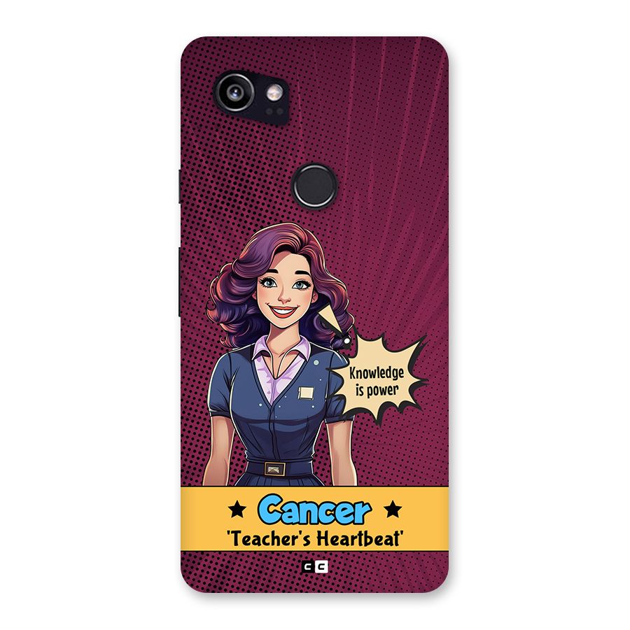Cancer Heartbeat Back Case for Google Pixel 2 XL