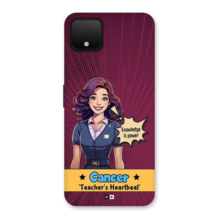 Cancer Heartbeat Back Case for Google Pixel 4 XL