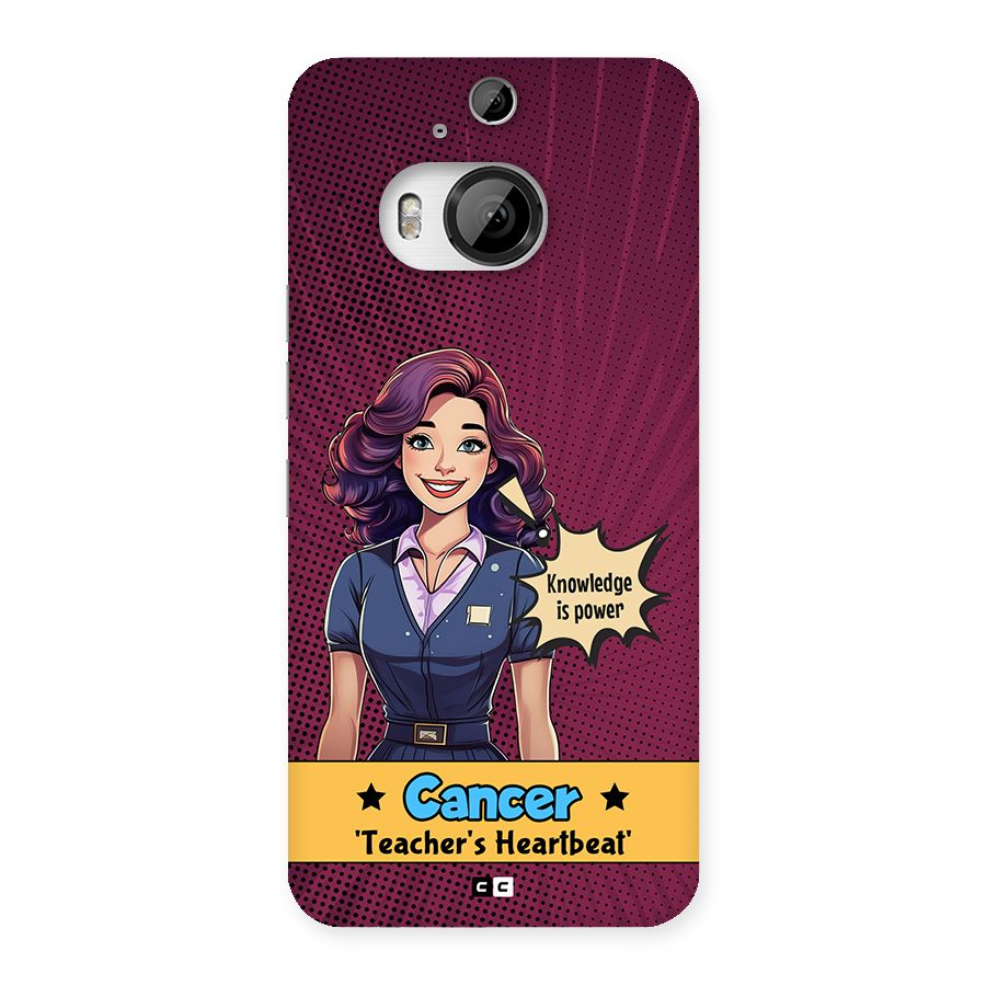 Cancer Heartbeat Back Case for HTC One M9 Plus