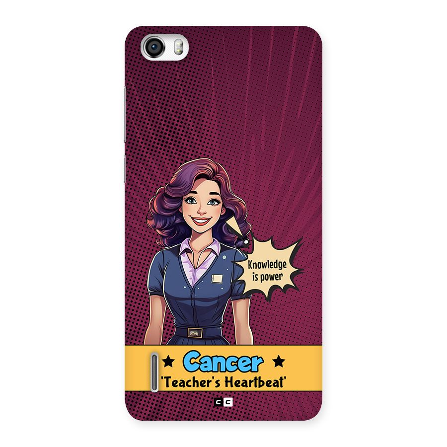 Cancer Heartbeat Back Case for Honor 6