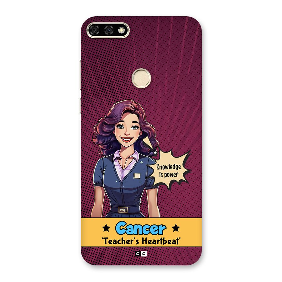 Cancer Heartbeat Back Case for Honor 7A