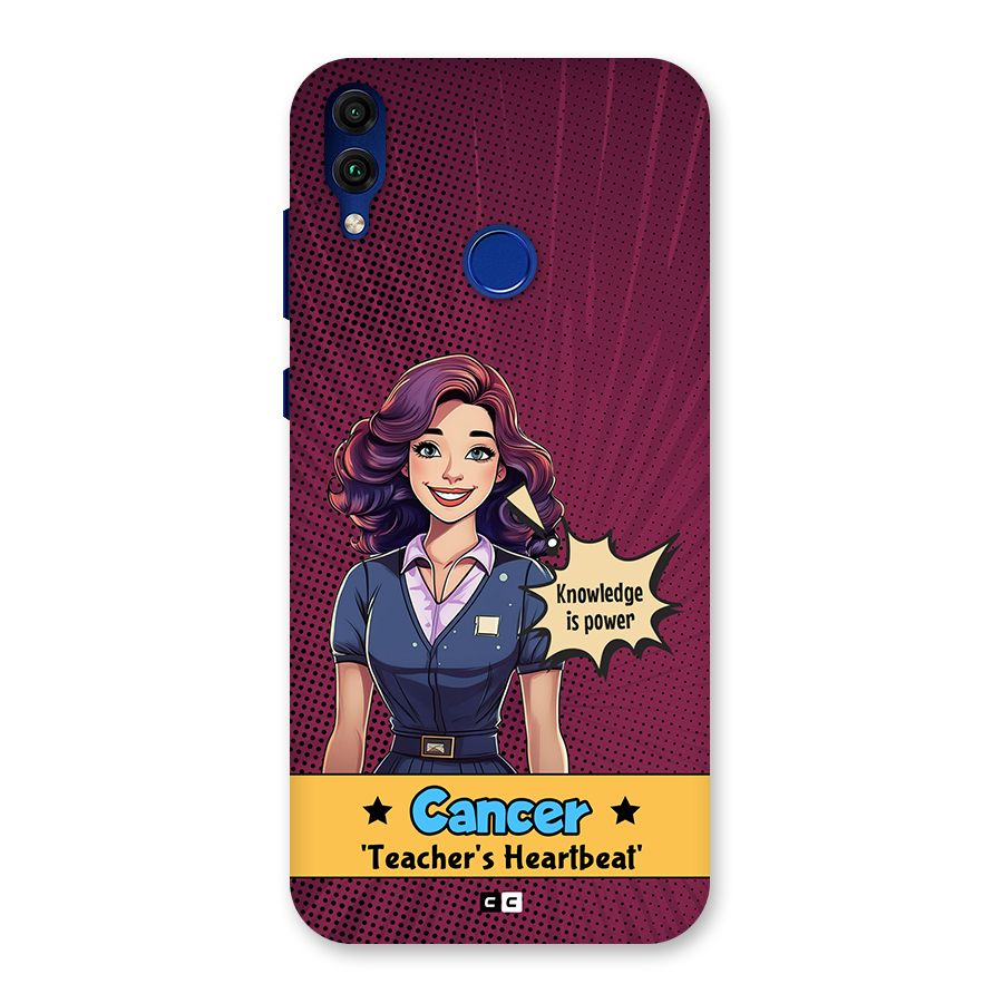 Cancer Heartbeat Back Case for Honor 8C