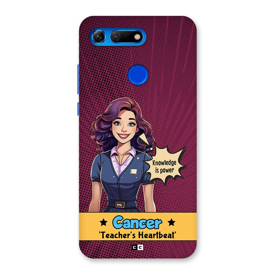 Cancer Heartbeat Back Case for Honor View 20