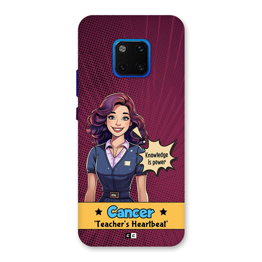 Cancer Heartbeat Back Case for Huawei Mate 20 Pro