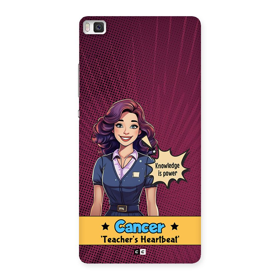Cancer Heartbeat Back Case for Huawei P8