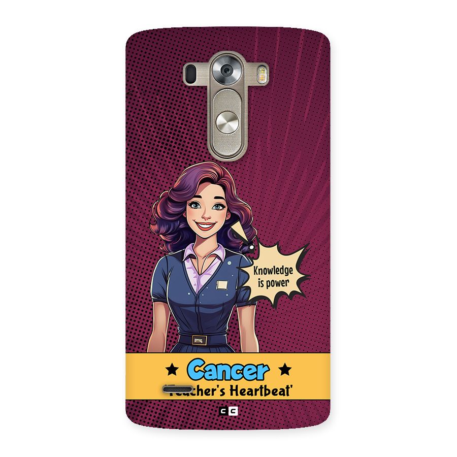 Cancer Heartbeat Back Case for LG G3