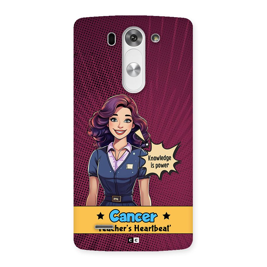 Cancer Heartbeat Back Case for LG G3 Beat