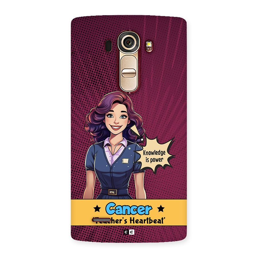 Cancer Heartbeat Back Case for LG G4