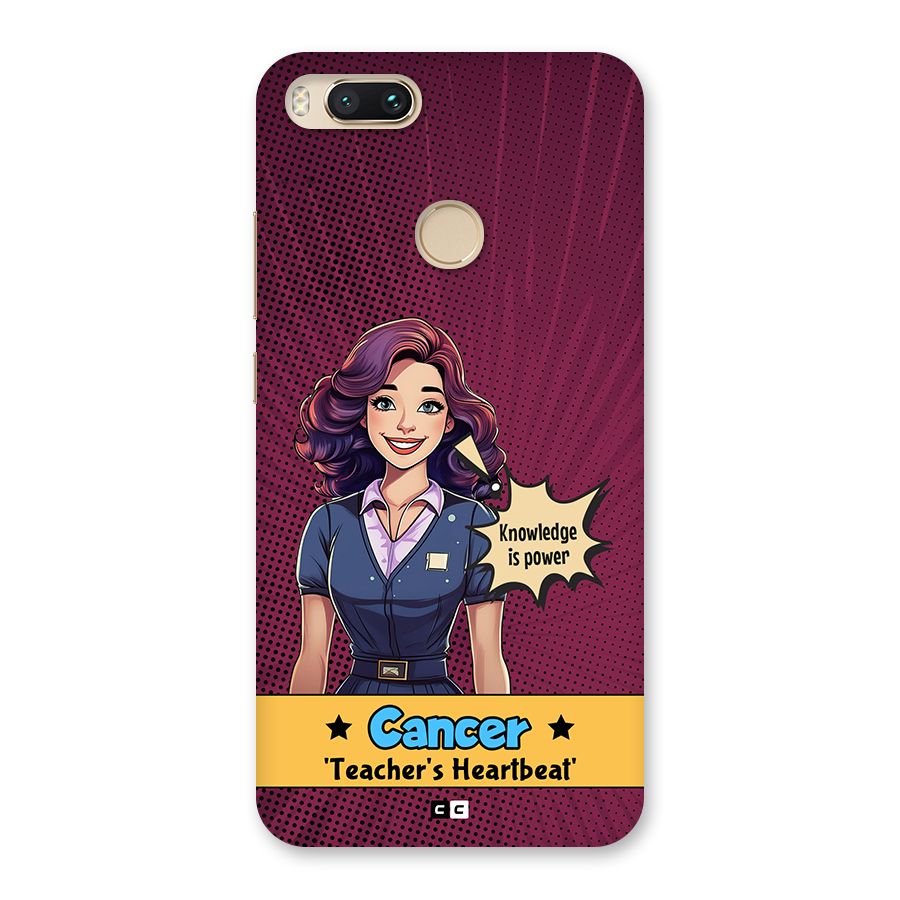 Cancer Heartbeat Back Case for Mi A1