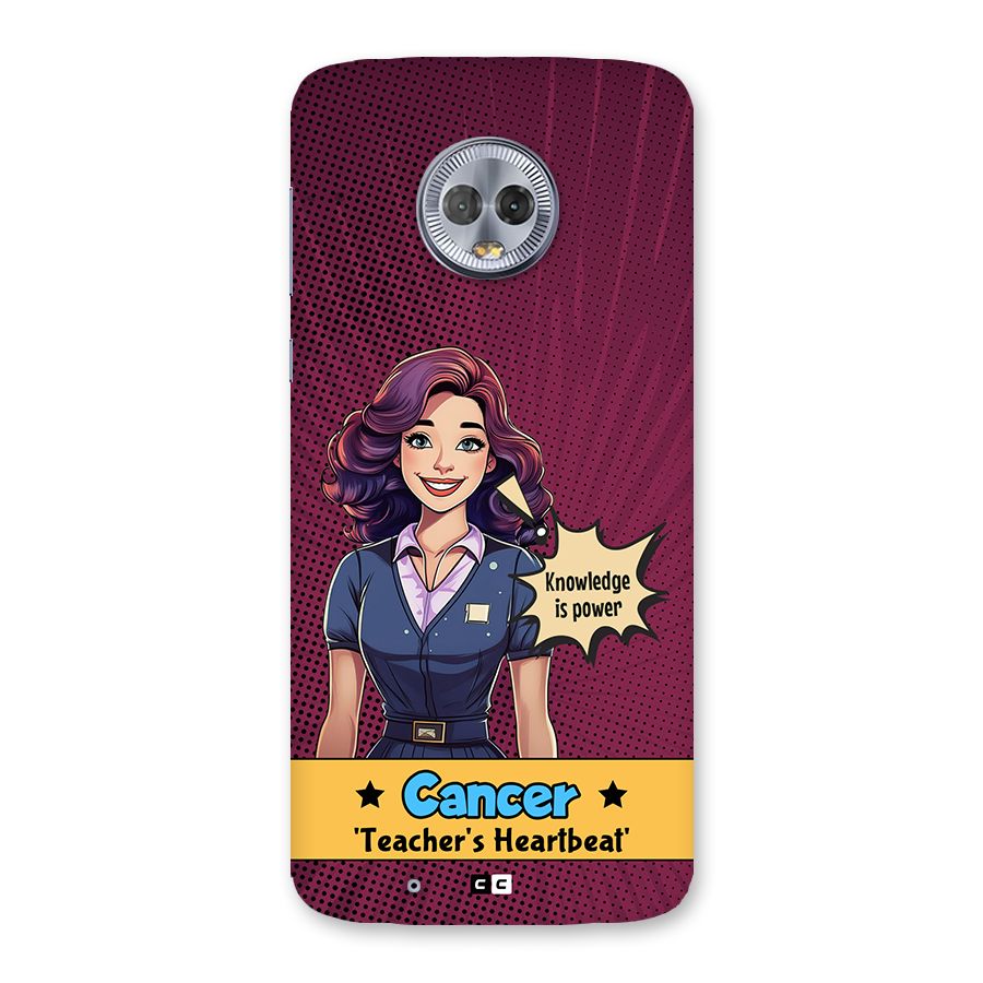 Cancer Heartbeat Back Case for Moto G6