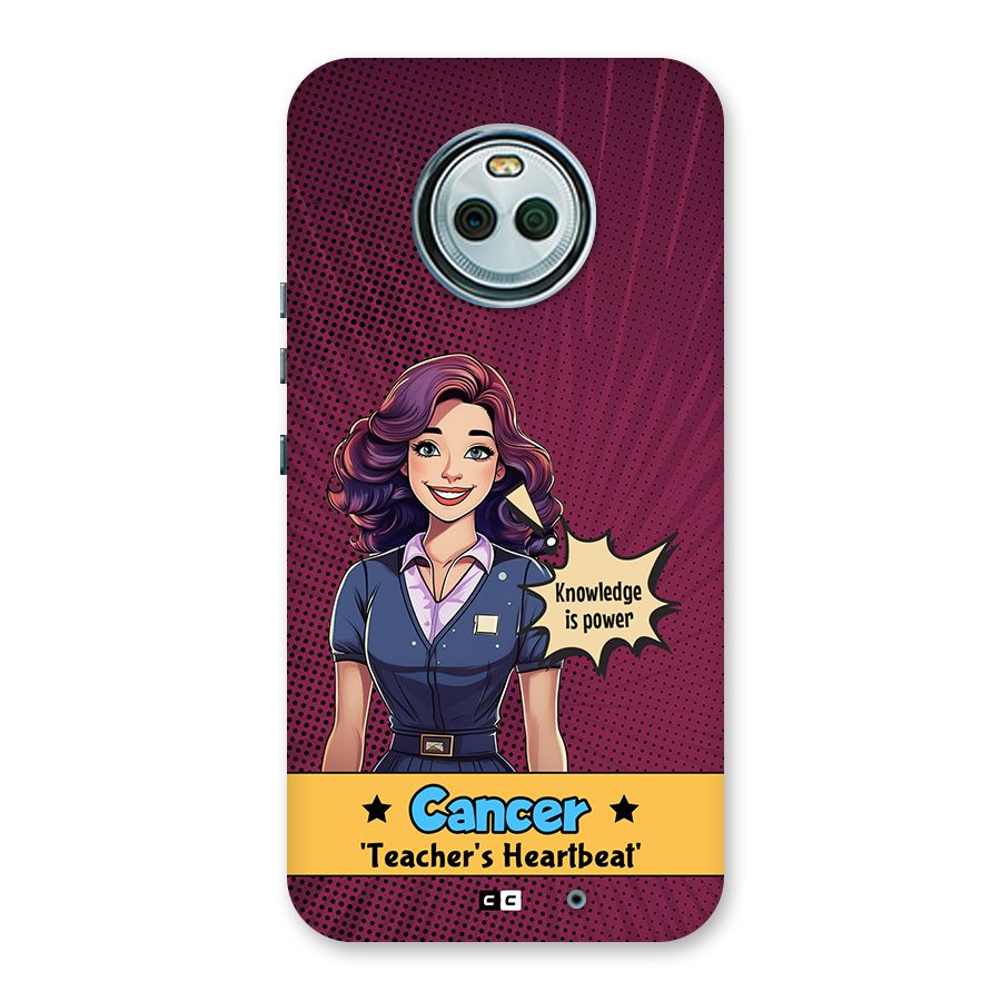 Cancer Heartbeat Back Case for Moto X4