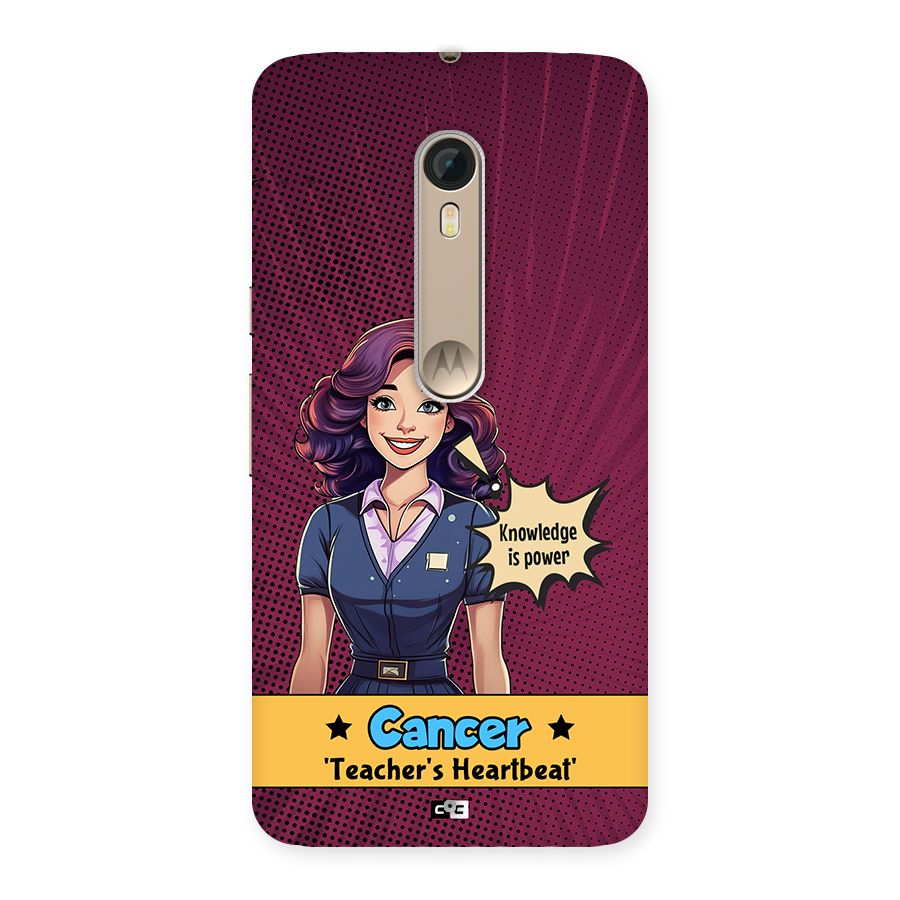 Cancer Heartbeat Back Case for Moto X Style