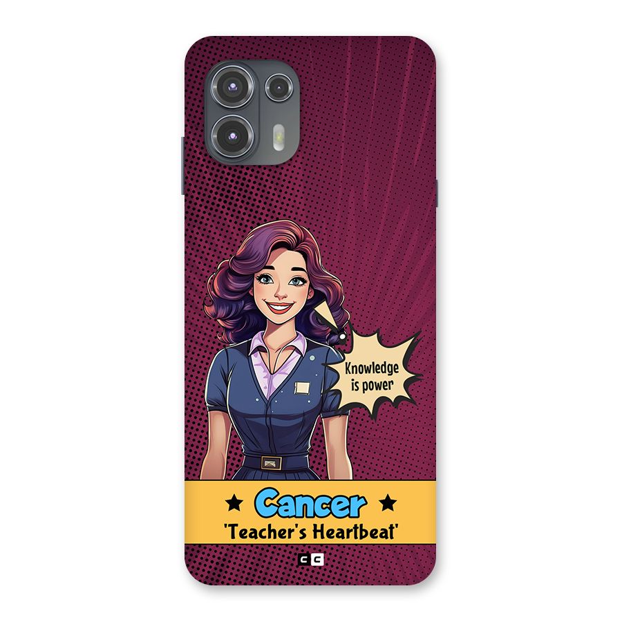 Cancer Heartbeat Back Case for Motorola Edge 20 Fusion