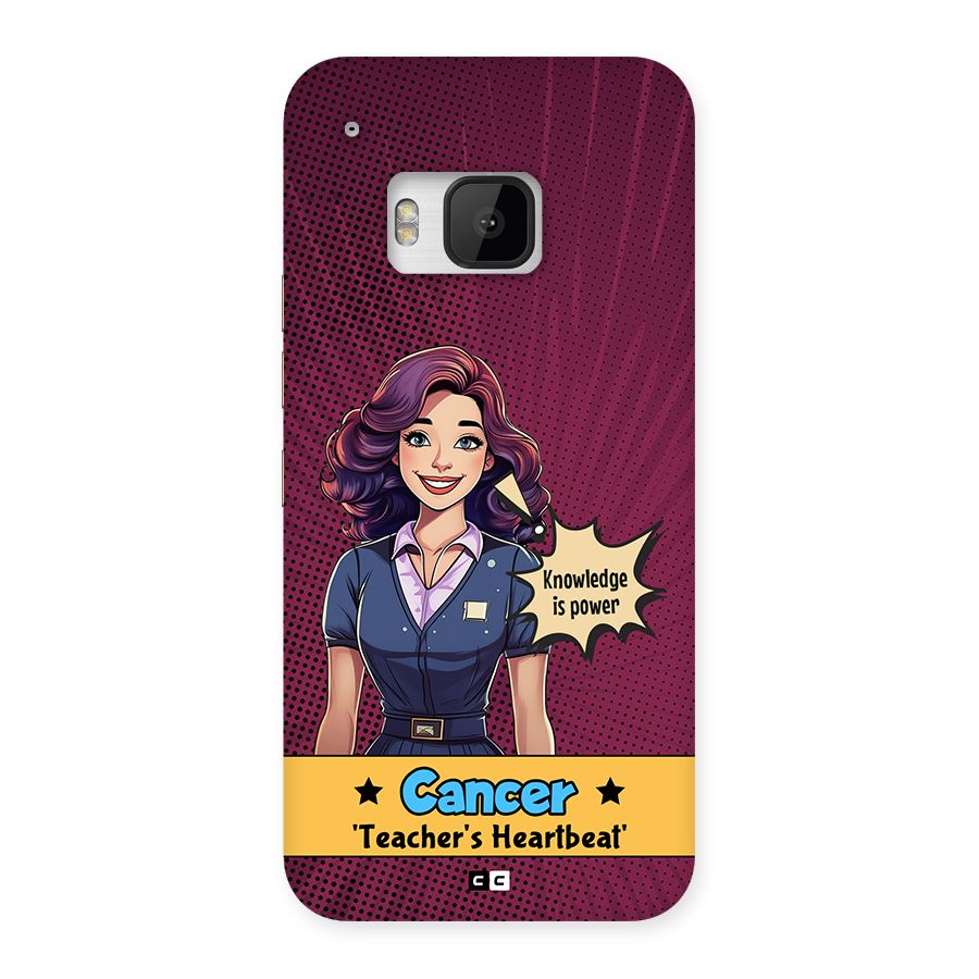 Cancer Heartbeat Back Case for One M9