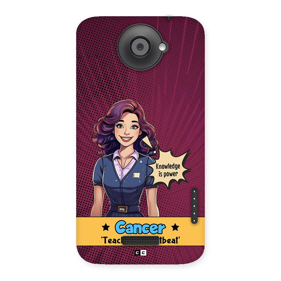 Cancer Heartbeat Back Case for One X