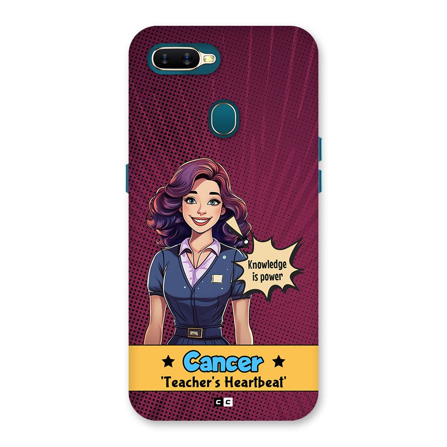 Cancer Heartbeat Back Case for Oppo A12