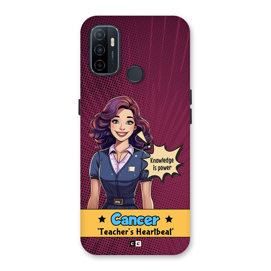 Cancer Heartbeat Back Case for Oppo A32