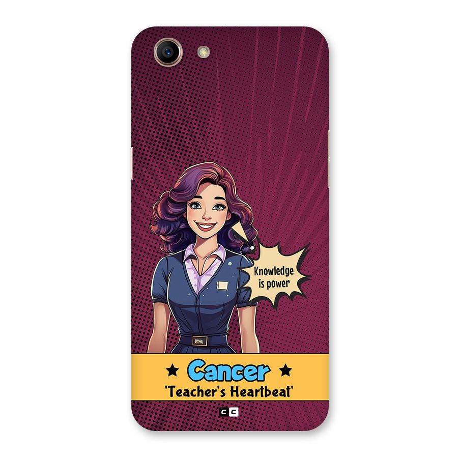 Cancer Heartbeat Back Case for Oppo A83 (2018)